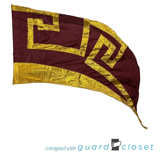 23 Maroon Gold Greek Key Style Plus Swing Flags