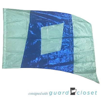 16 Seafoam & Royal Blue "Love" Flags