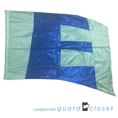 16 Seafoam & Royal Blue "Love" Flags
