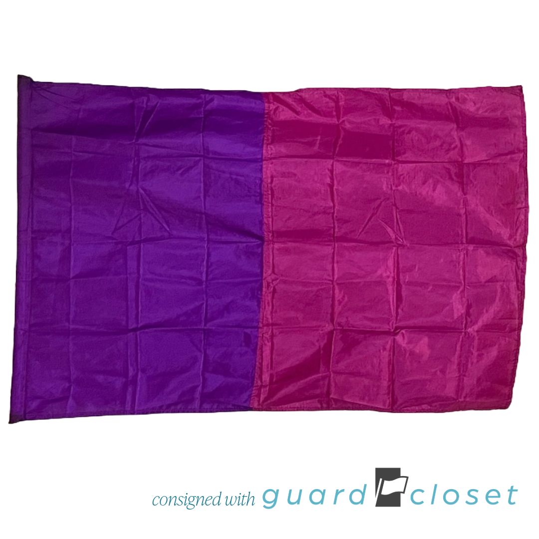 8 fuchsia & purple colorblock flags
