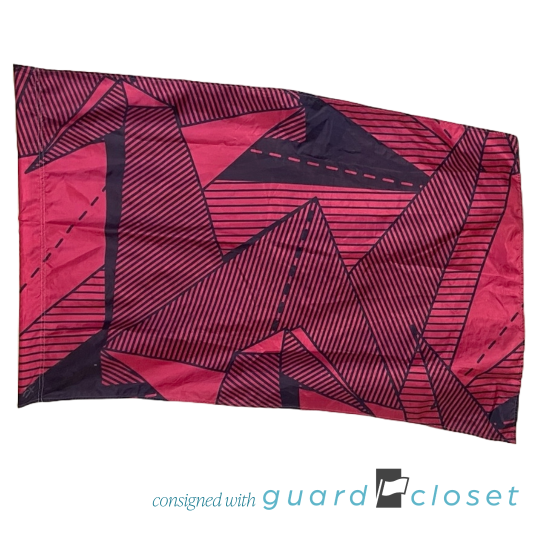 11 Fuschia Black Origami Pattern Flags by Field & Floor FX