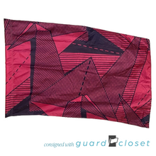 Load image into Gallery viewer, 11 Fuschia Black Origami Pattern Flags by Field &amp; Floor FX
