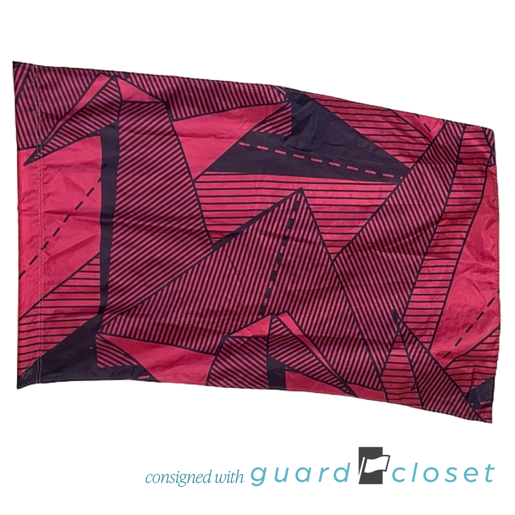 11 Fuschia Black Origami Pattern Flags by Field & Floor FX
