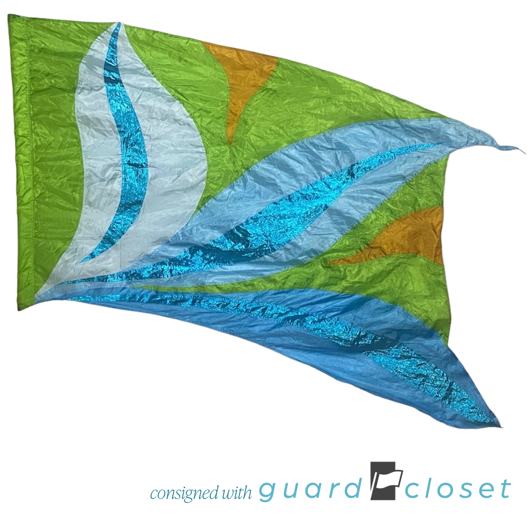 3 Blue Flower Flags by McCormicks 33114991