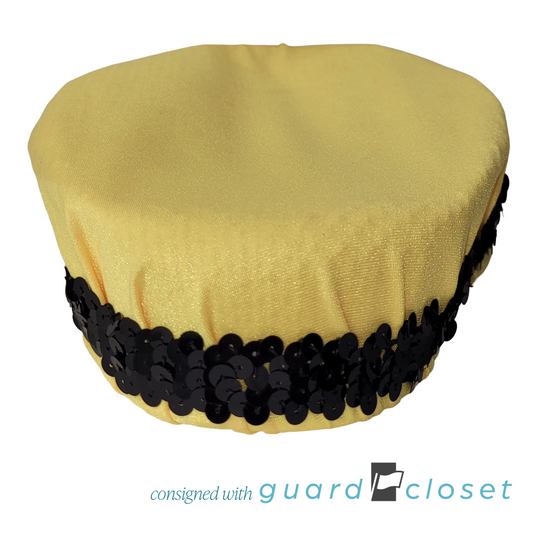 28 Yellow Hats With Black Band