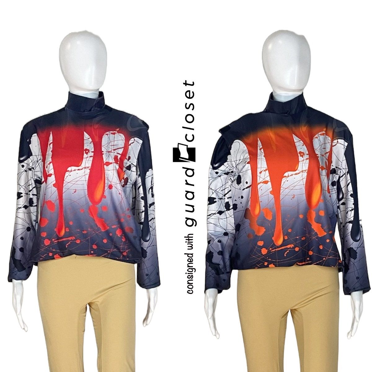 162 Artist Paint Splatter Convertible Reveal Performance Tops by StylePlus