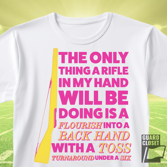 Rifle Flourish Graphic Tee — Colorguard & Marching Arts