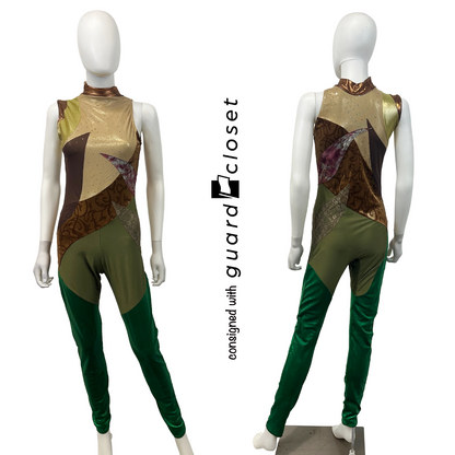 10 Jungle-themed unitards with detachable buckle skirt by Creative Costuming & Designs
