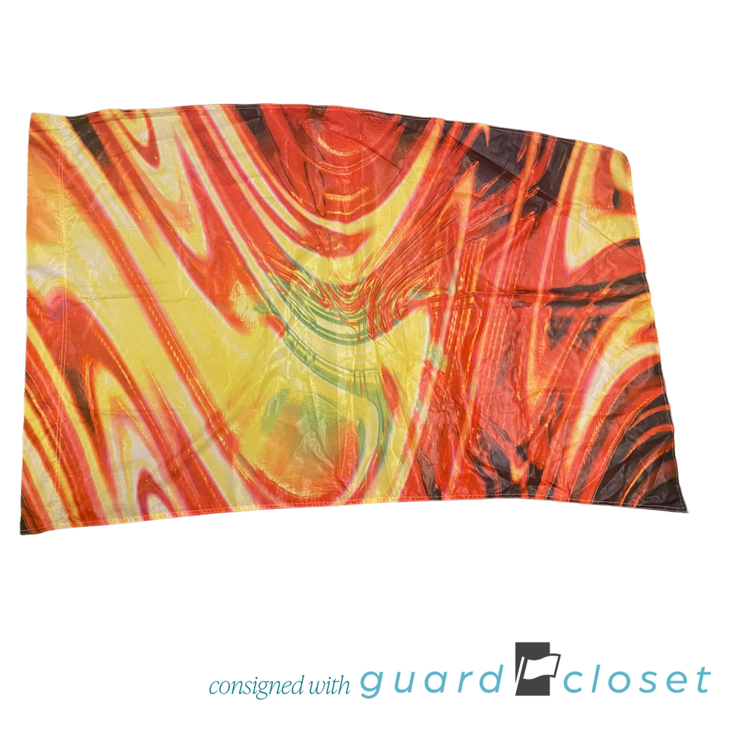 37 Red Yellow Psychedelic Lava Flags by StylePlus