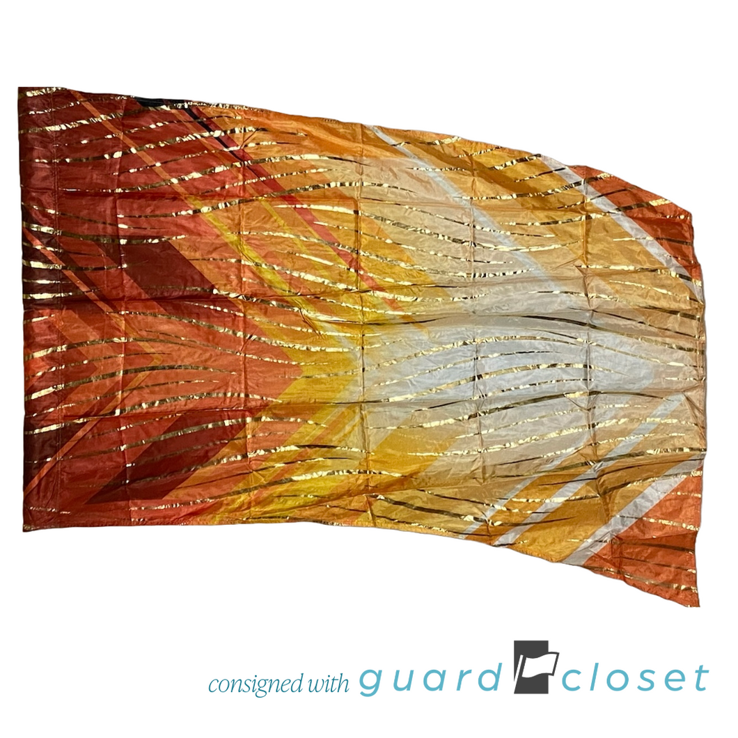 14 Orange Fire Flags Genesis Flags by Band Shoppe