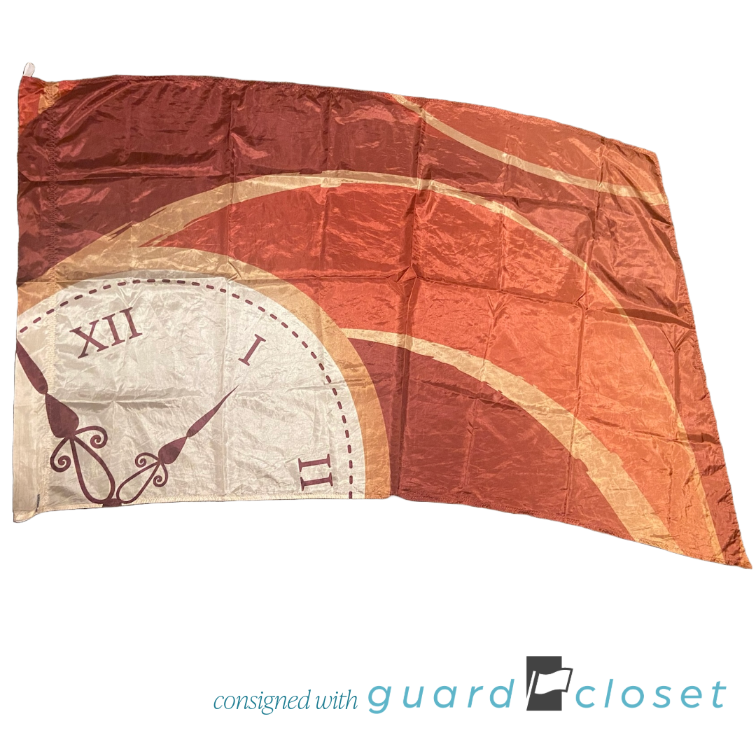 25 Brown Clock Time Flags by McCormicks