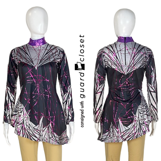 8 Black Hot Pink and Gray Tunics by StylePlus