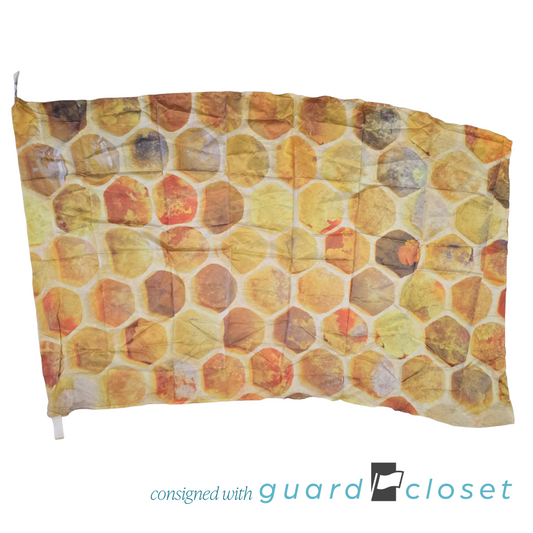 27 Yellow Orange Brown Honeycomb Flags by StylePlus