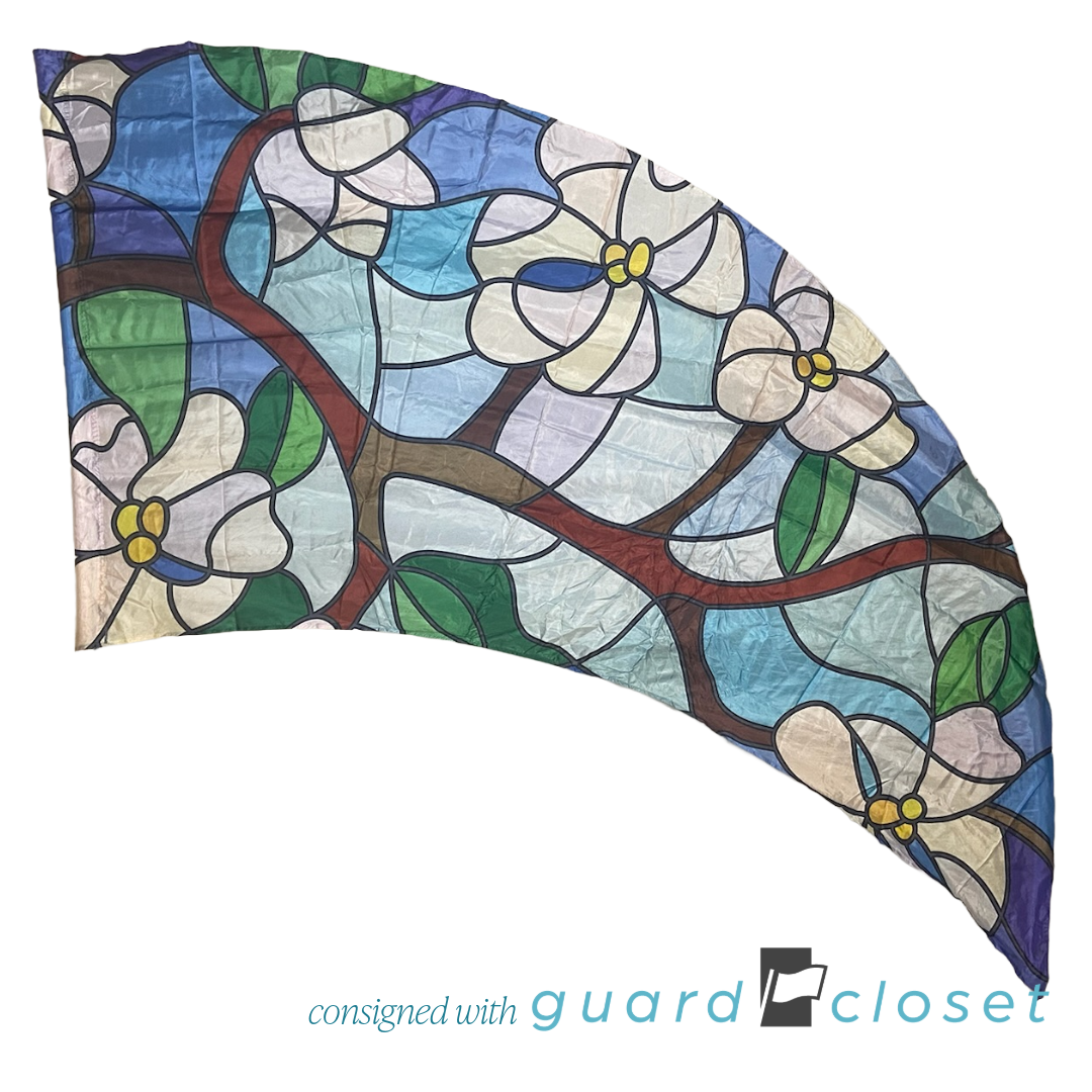 14 Multi Color Stained Glass Flower Sun Catcher Flags by McCormicks