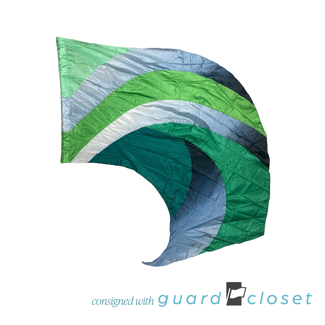 13 Shades of Green and Gray Swing Flags by StylePlus