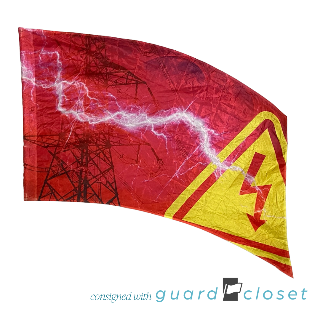 26 Red Yellow Electricity Flags
