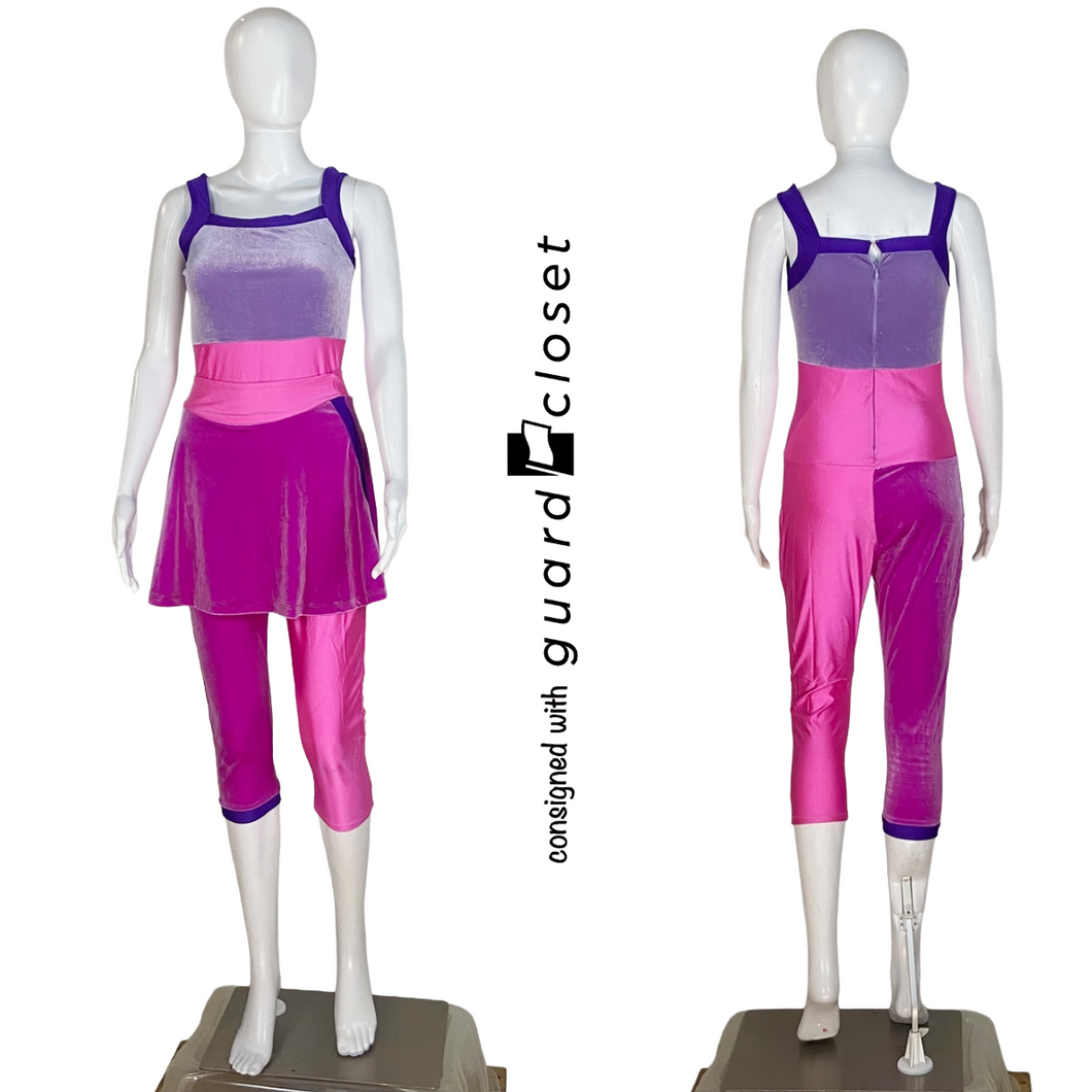 13 Purple Pink Color Block Tank Unitards and Skirts by Dance Sophisticates