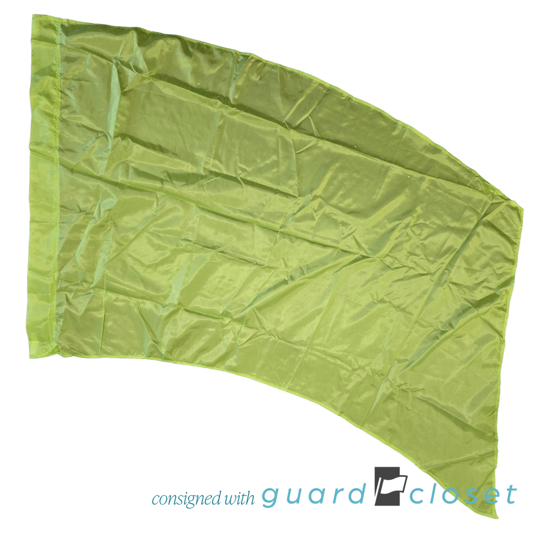 6 Solid Light Green Flags