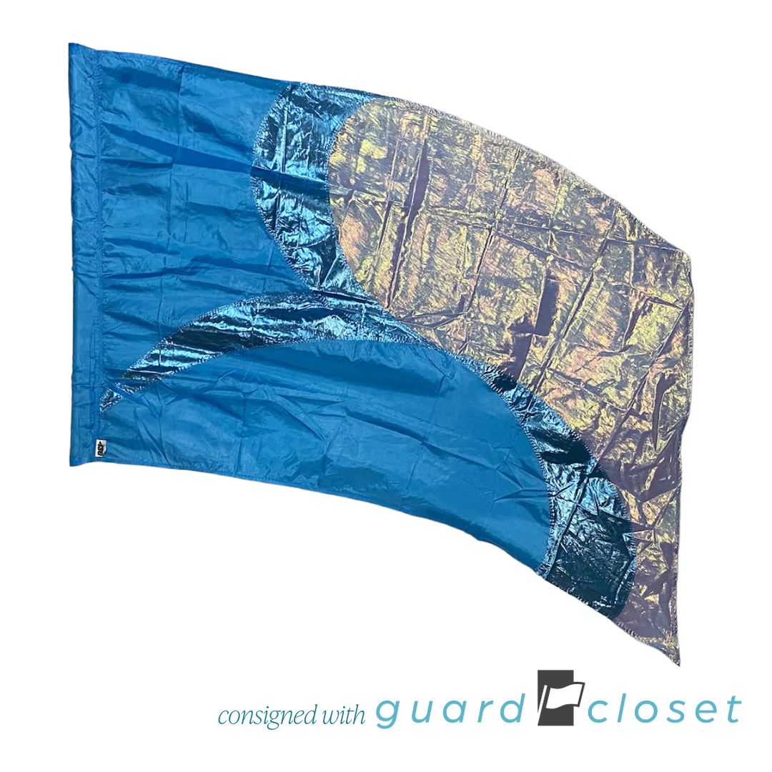 11 Blue Iridescent Flags FLST772010 by Director's Showcase