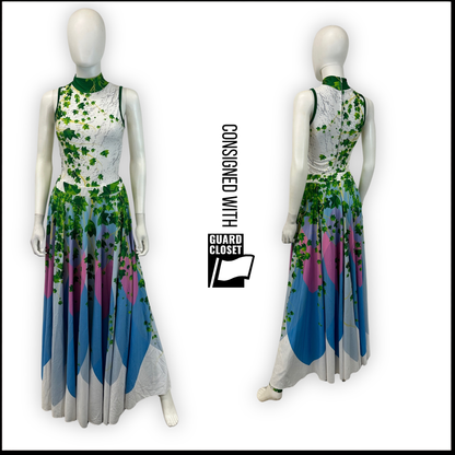 Blue Bloom Flower Skirts | Dance Sophisticates | Set of 22
