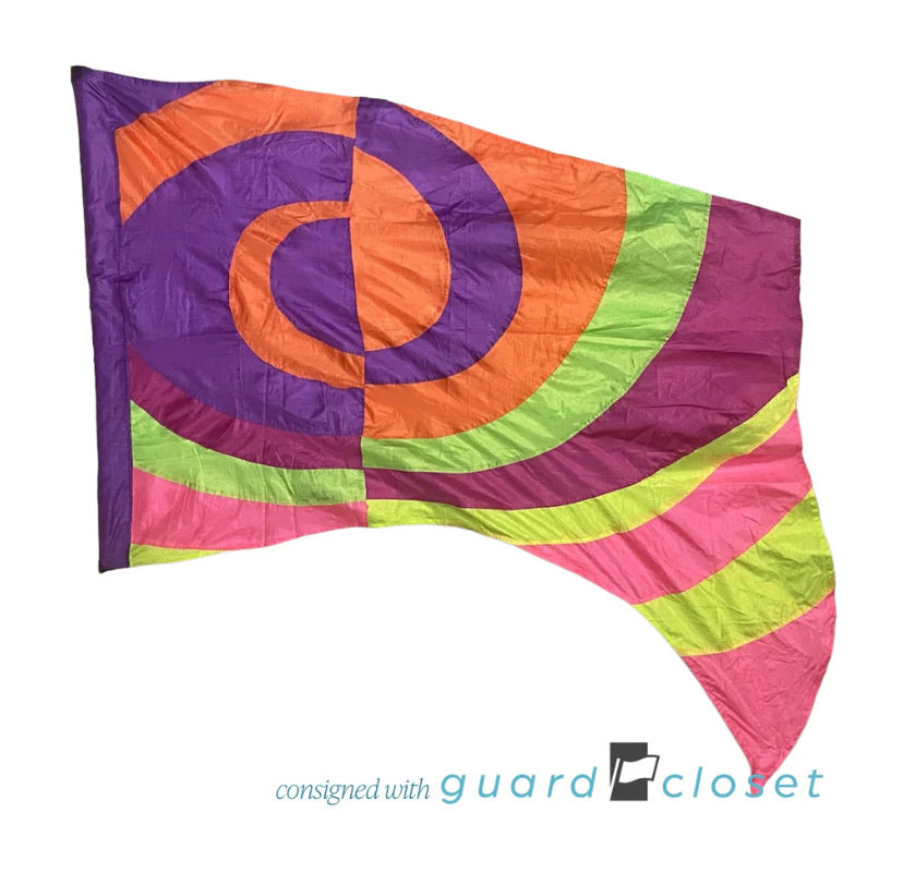 19 Multicolor Neon Vortex Flags ISF60 by StylePlus