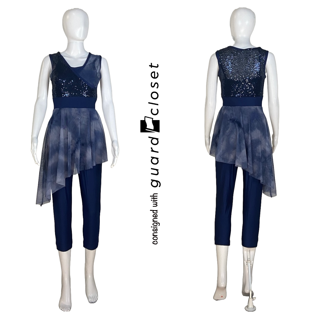 8 Sleeveless Capri Skirted Unitard in assorted colors by A Wish Come True