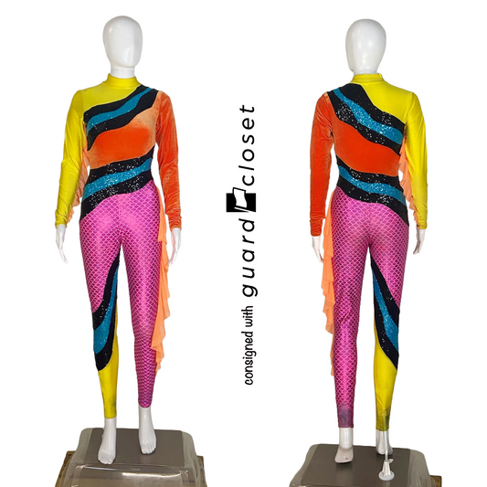 7 Multi Color Tropical Fish Unitards by A Wish Come True