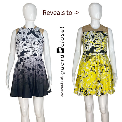 11 Multi Color Black White Artist Paint Splatter Convertible Reveal Dresses and Pants and Top by StylePlus