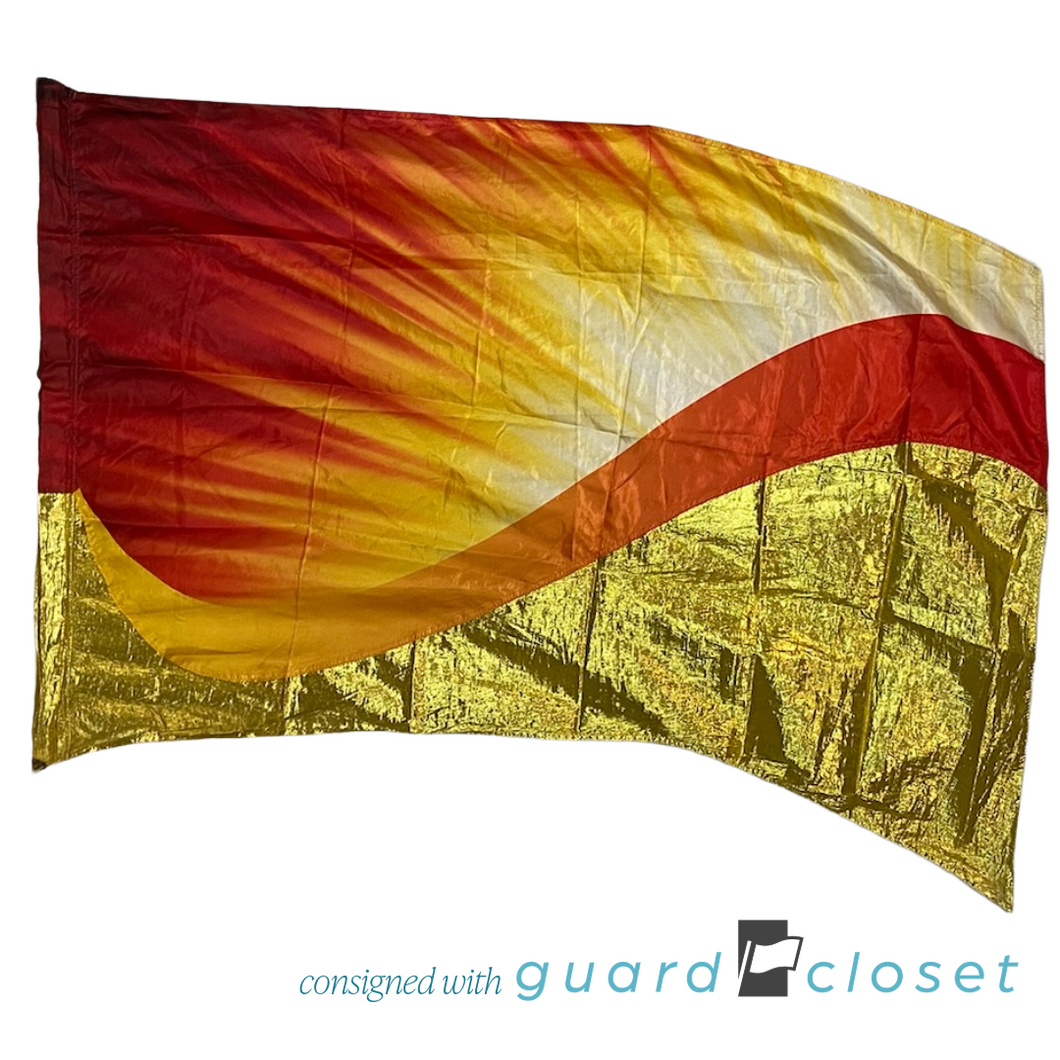 13 Orange Gold Sun Rays of Light Flags FLSTH61717 by Director's Showcase