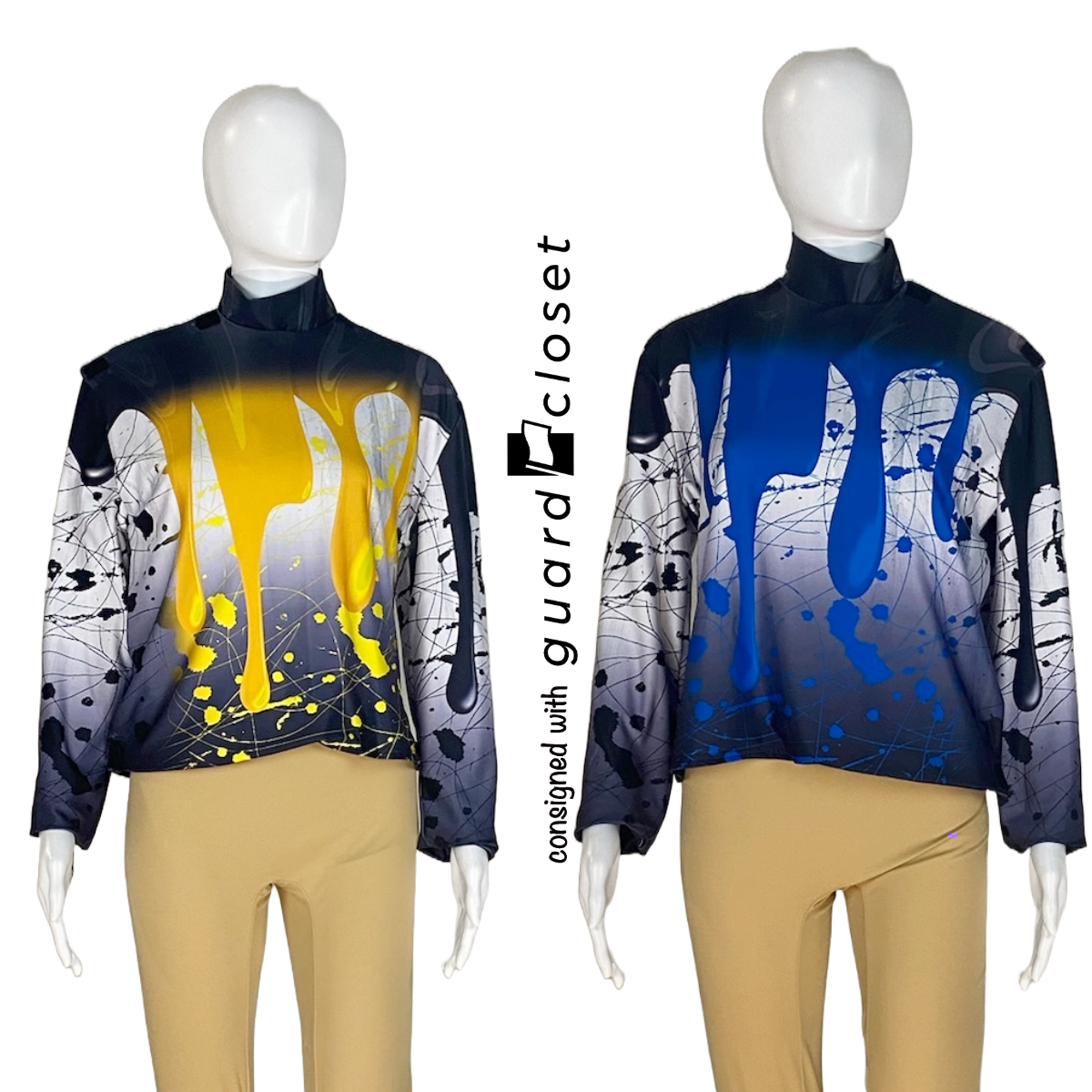 162 Artist Paint Splatter Convertible Reveal Performance Tops by StylePlus