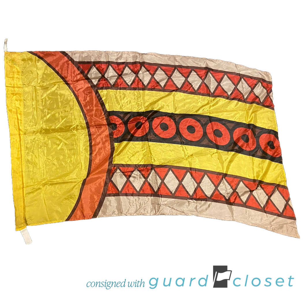 10 yellow red warrior symbol flags by StylePlus