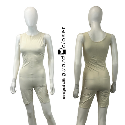 Ivory lycra biketards and long sleeve lycra tops | Georgie Girl | Set of 10