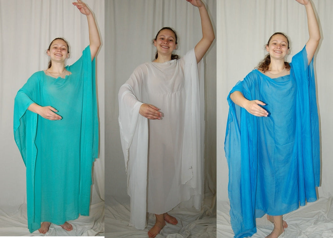 9 Smocks - 2 Blue/2 White + 5 Mint Green