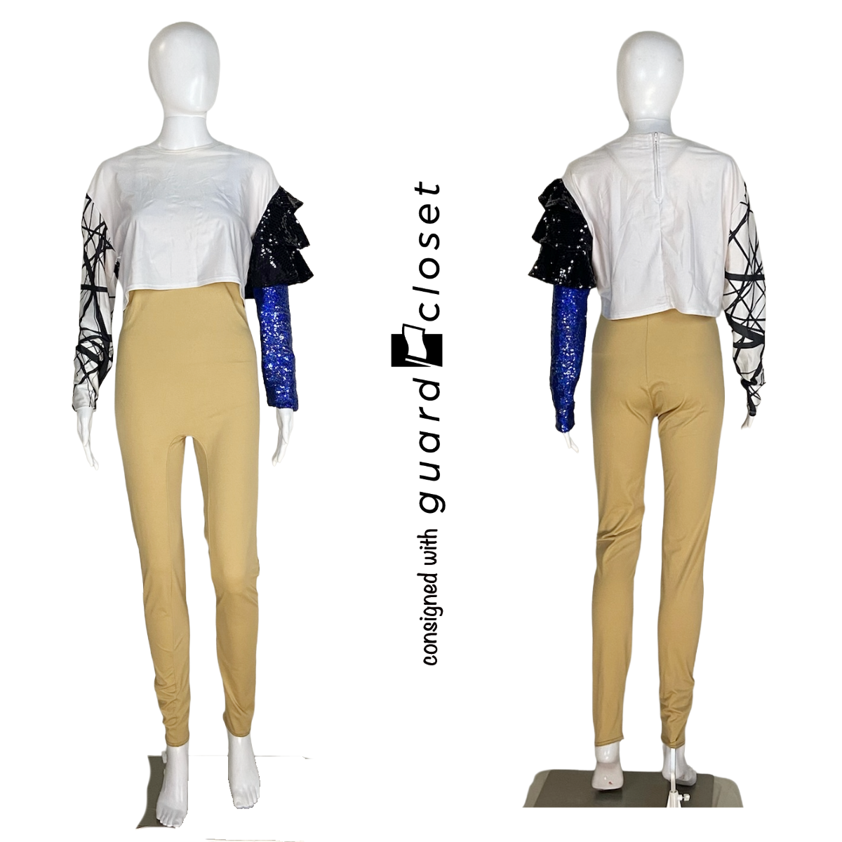 55 White and Black Blue Orange Long Sleeve Shirts with Sleeveless Jackets