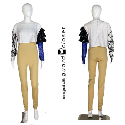 55 White and Black Blue Orange Long Sleeve Shirts with Sleeveless Jackets