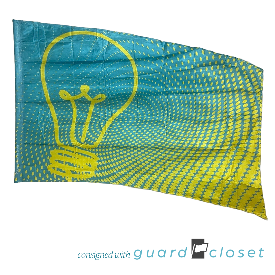 18 Aqua Yellow Light Bulb Bright Idea Flags by Showday