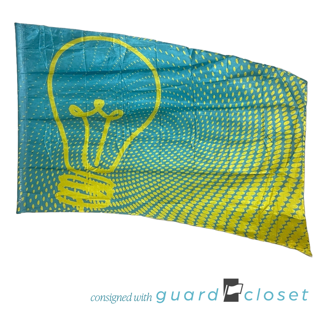 18 Aqua Yellow Light Bulb Bright Idea Flags by Showday