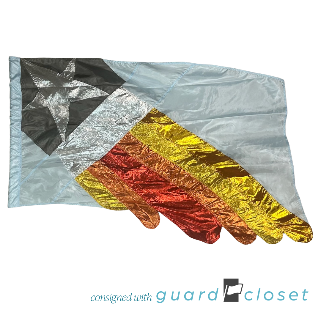 15 Orange Red Silver Light Blue Rocketship Flags