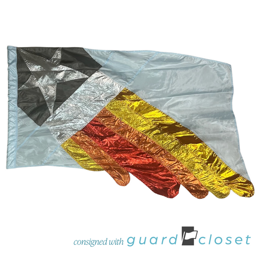 15 Orange Red Silver Light Blue Rocketship Flags