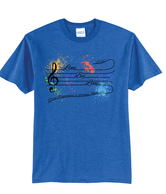 2026 LIMITED EDITION "Line by Line" Widener Indoor Colorguard Show Shirt