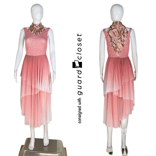 17 Pink Sleeveless Dresses with Built In Leotards by F. J. Miller