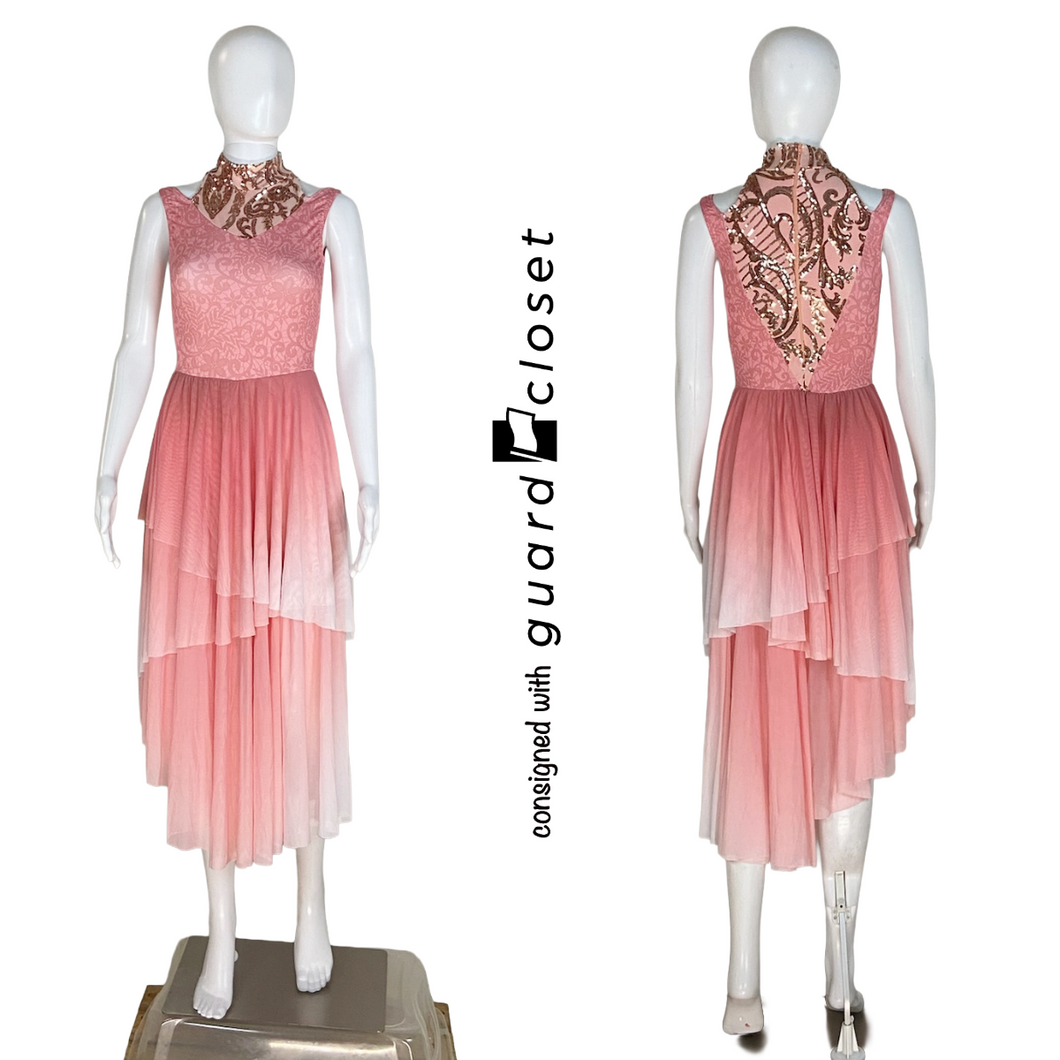 17 Pink Sleeveless Dresses with Built In Leotards by F. J. Miller
