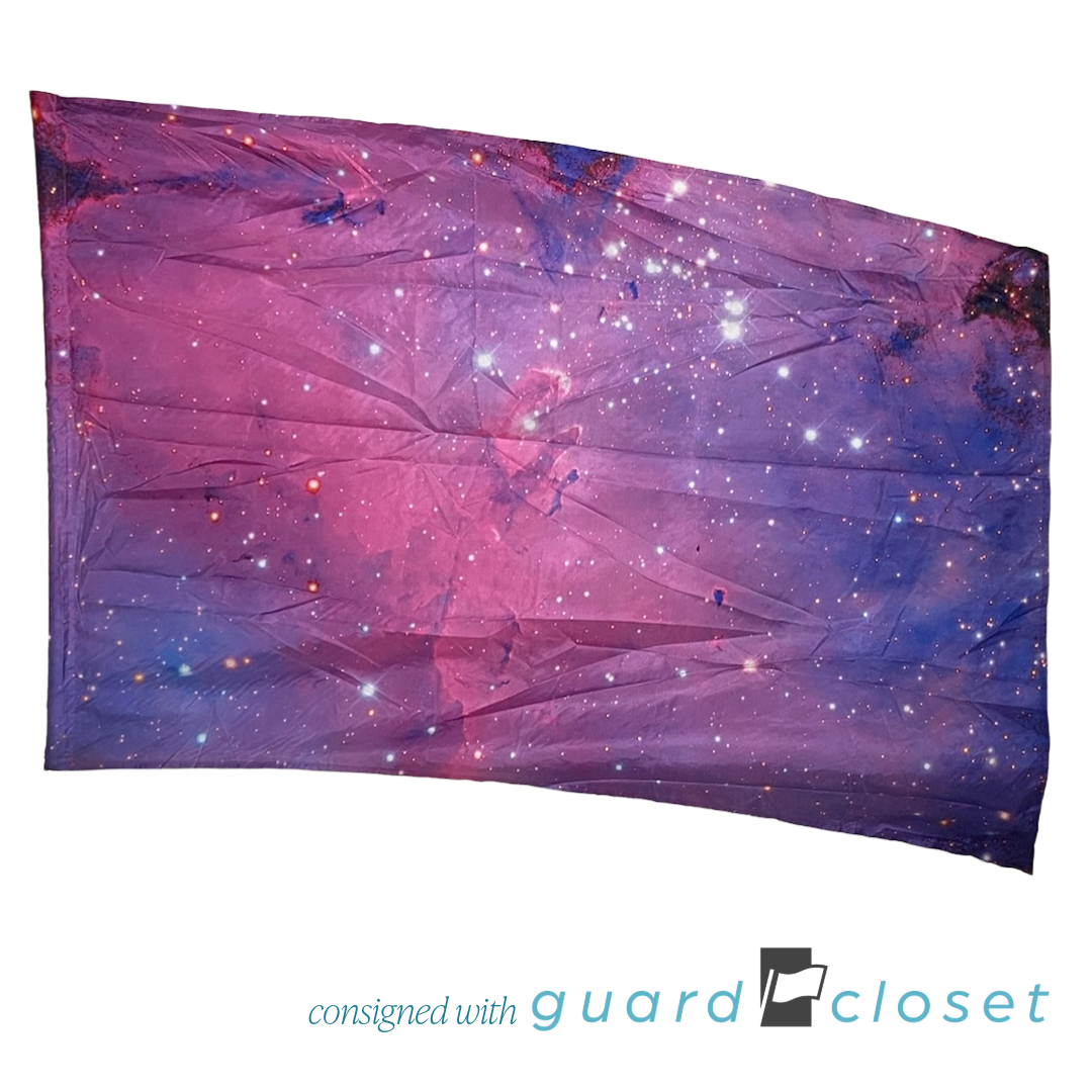 6 Varied Purple Pink Blue Space Galaxy Flags