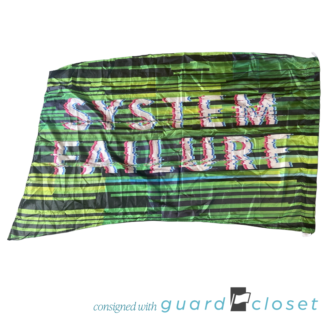 12 Green Black System Failure Tech Flags by McCormicks
