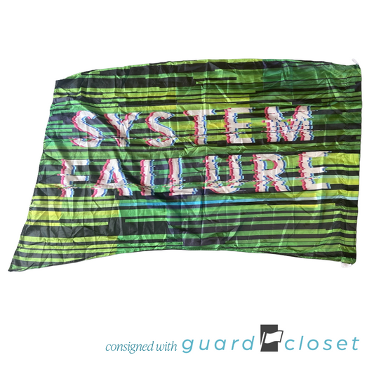 12 Green Black System Failure Tech Flags by McCormicks