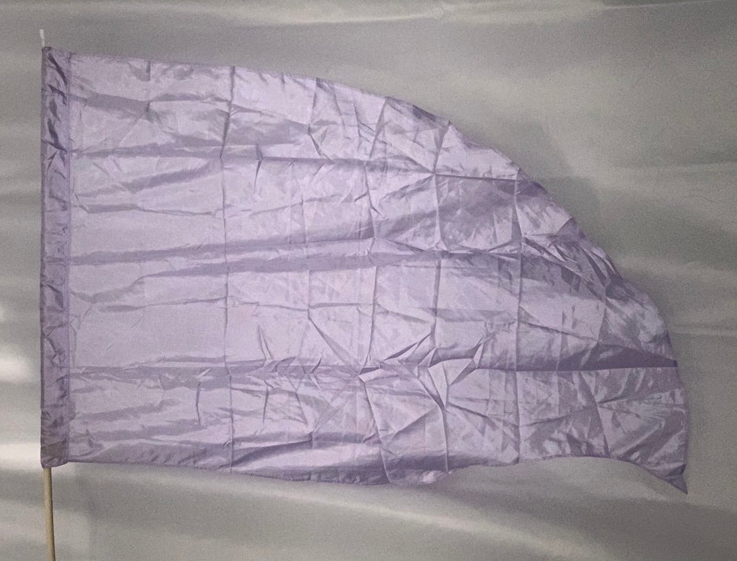 12 solid lavender flags