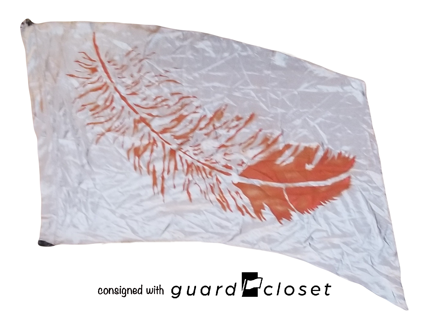 7 gray with red feather flags