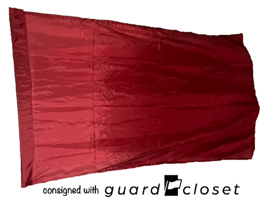 5 solid dark red flags