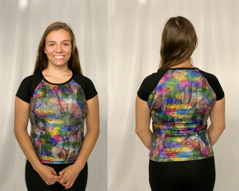 13 multicolor short sleeve tops by Motion Wear