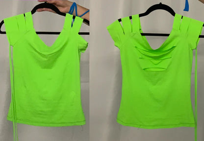 18 neon green and electric blue cut tops by Balera Dancewear